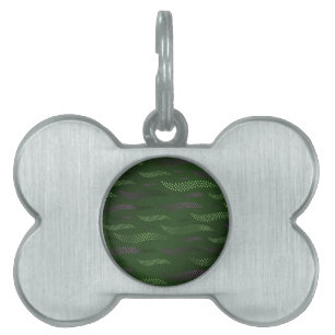Waves Tiger (stylised pattern) 5 Pet ID Tag