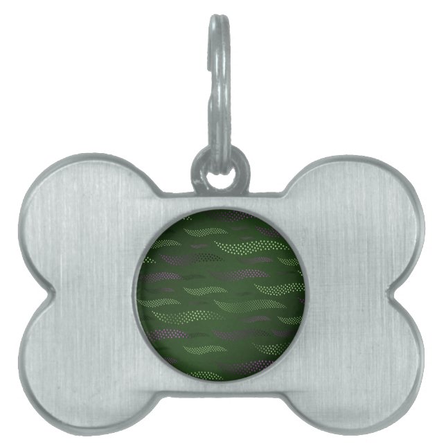 Waves Tiger (stylised pattern) 5 Pet ID Tag (Front)