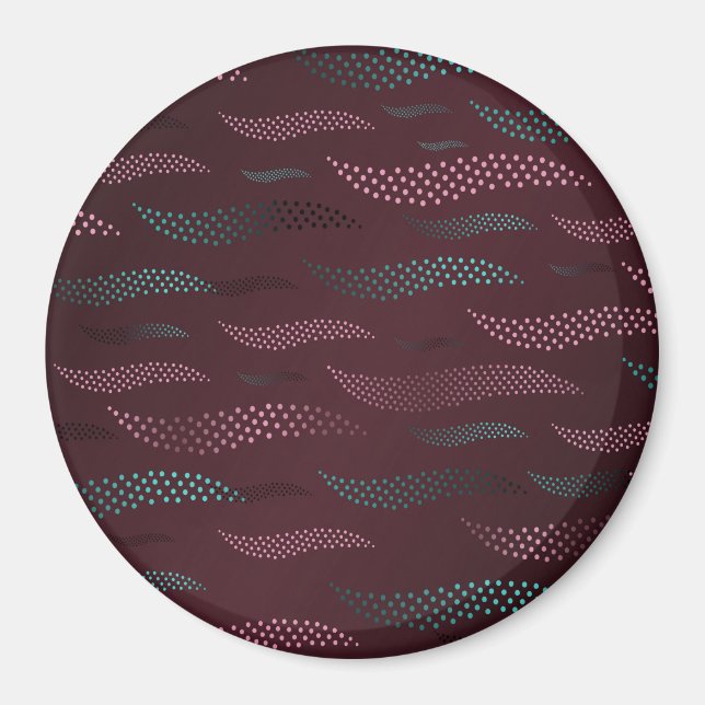 Waves Tiger (stylised pattern) 6 Magnet (Front)