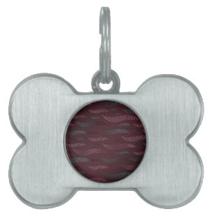 Waves Tiger (stylised pattern) 6 Pet ID Tag