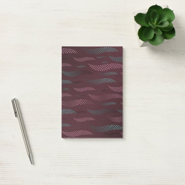 Waves Tiger (stylised pattern) 6 Post-it Notes (Office)