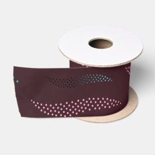 Waves Tiger (stylised pattern) 6 Satin Ribbon