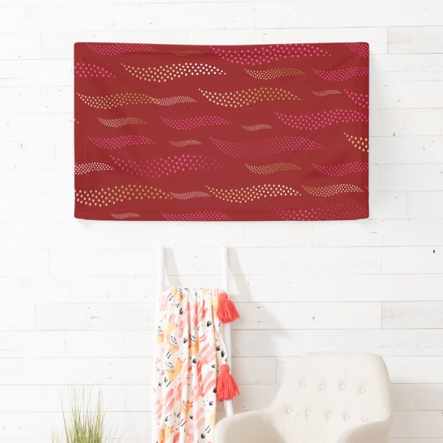 Waves Tiger (stylised pattern) 8 Banner (Insitu)
