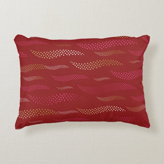Waves Tiger (stylised pattern) 8 Decorative Cushion (Front)