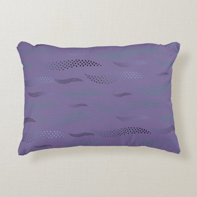 Waves Tiger (stylised pattern) 9 Decorative Cushion (Front)