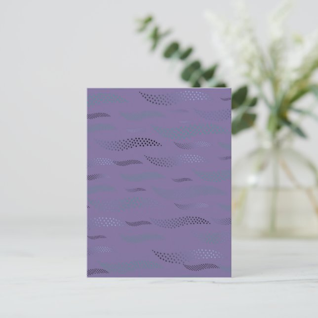 Waves Tiger (stylised pattern) 9 Postcard (Standing Front)