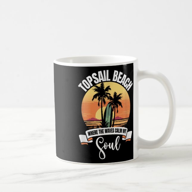 Waves - Topsail Beach  Coffee Mug (Right)