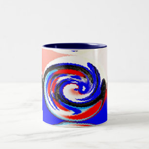 Waves Two-Tone Coffee Mug