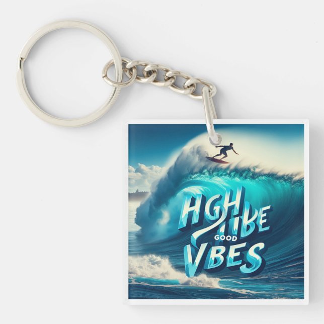 Waves & Wanderlust Collection Key Ring (Front)