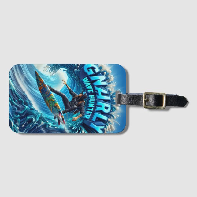 Waves & Wanderlust Collection Luggage Tag (Front Horizontal)
