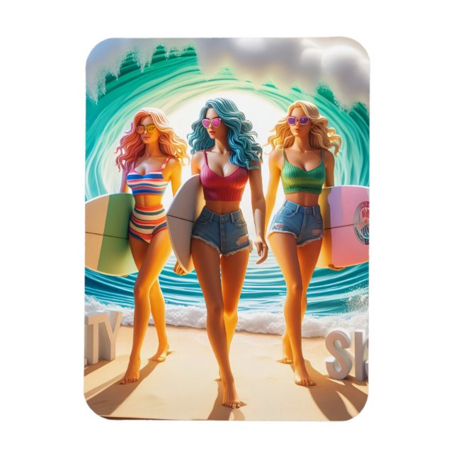 Waves & Wanderlust Collection Magnet (Vertical)