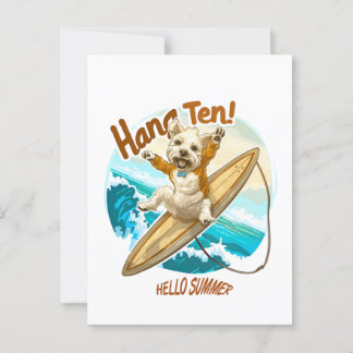  Waves & Woofs Wishes Postcard