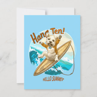 Waves & Woofs Wishes Postcard