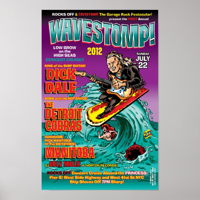 WAVESTOMP 2012 DICK DALE Poster (Front)
