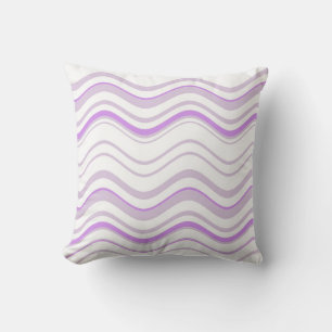 Wavey Line Stripes Abstract 6 Cushion