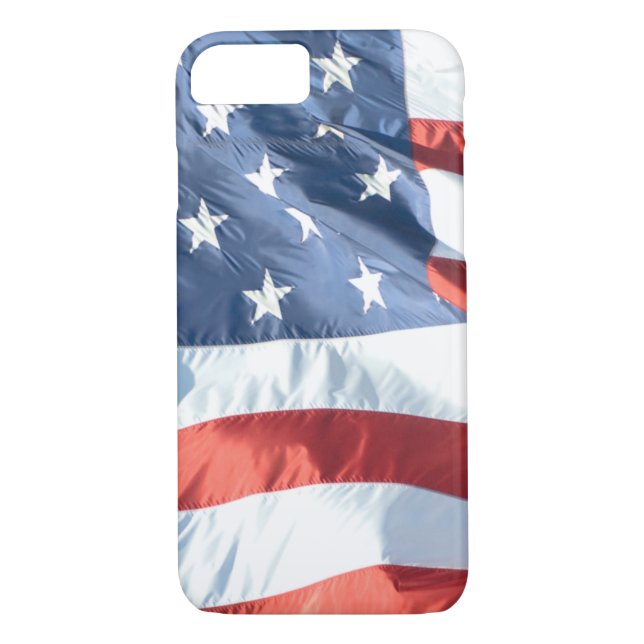 Waving American Flag Case-Mate iPhone Case (Back)
