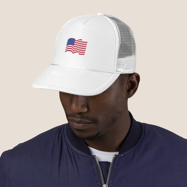 Waving American Flag Hat (In Situ)