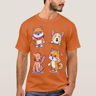 Waving Dog vintage retro T-Shirt