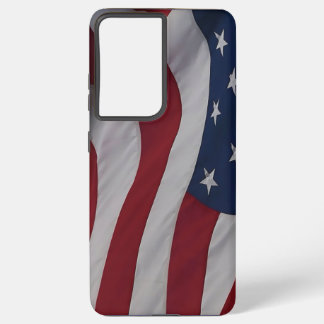 Waving Fabric USA Flag Samsung Galaxy Case