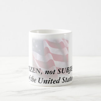waving_faded_flag50-1085x1210, CITIZEN, not SUB... Coffee Mug