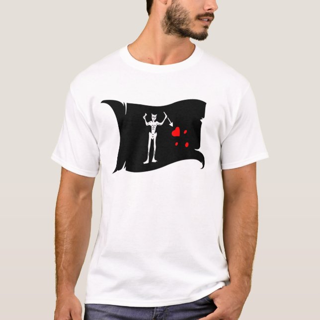 Waving Flag  #1 Blackbeard T-Shirt (Front)