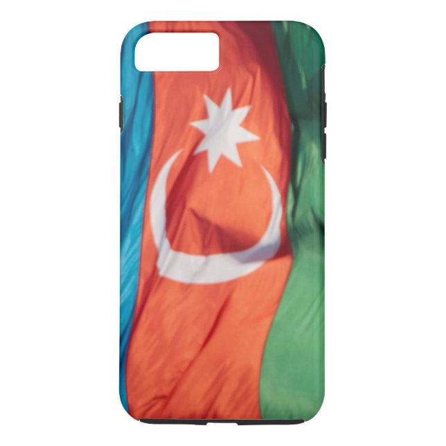 Waving Flag of Azerbaijan Case-Mate iPhone Case (Back)