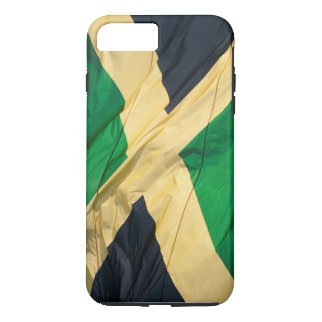 Waving Flag of Jamaica Case-Mate iPhone Case (Back)