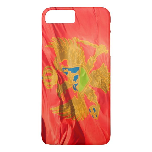 Waving Flag of Montenegro Case-Mate iPhone Case (Back)