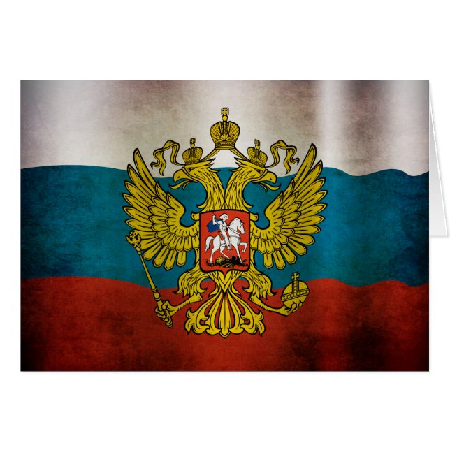 Waving flag of Russia (Front Horizontal)