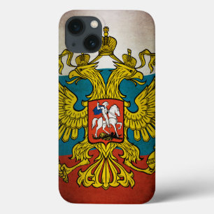 Waving flag of Russia iPhone 13 Case