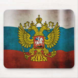 Waving flag of Russia Mouse Pad
