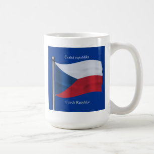 Waving Flag of the Czech Republic Coffee Mug