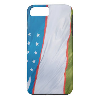 Waving Flag of Uzbekistan iPhone 8 Plus/7 Plus Case
