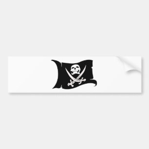 Waving Flag-Pirate Icon #10 Bumper Sticker
