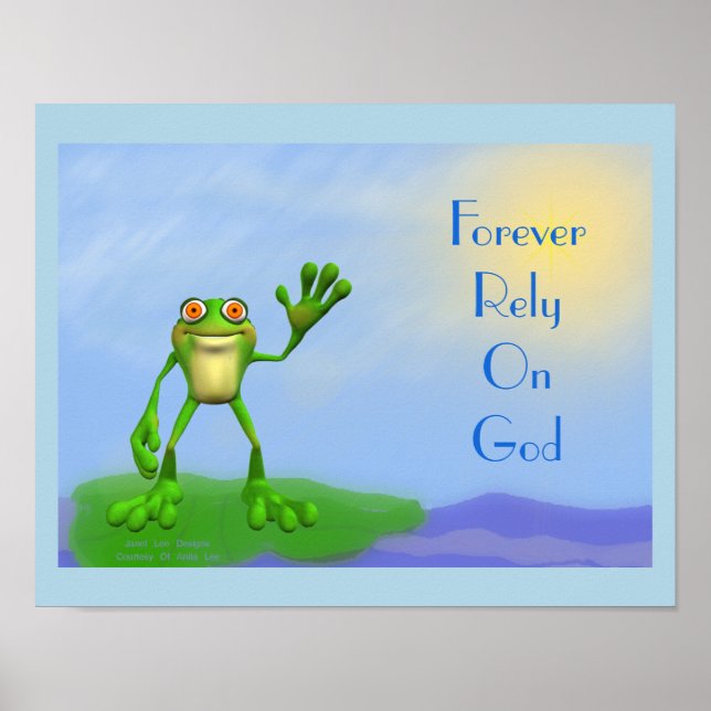Waving Frog Poster (Front)