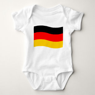 Waving German Flag Baby Bodysuit