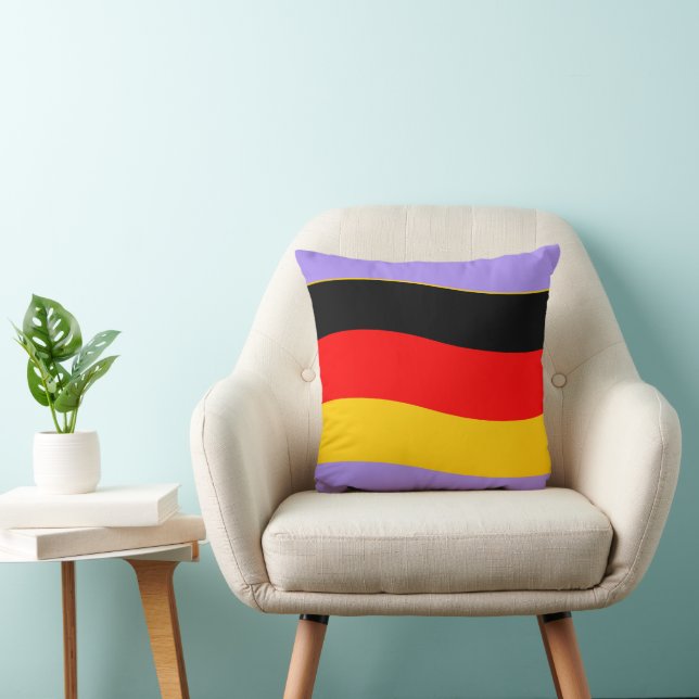 Waving German Flag Cushion (Chair)