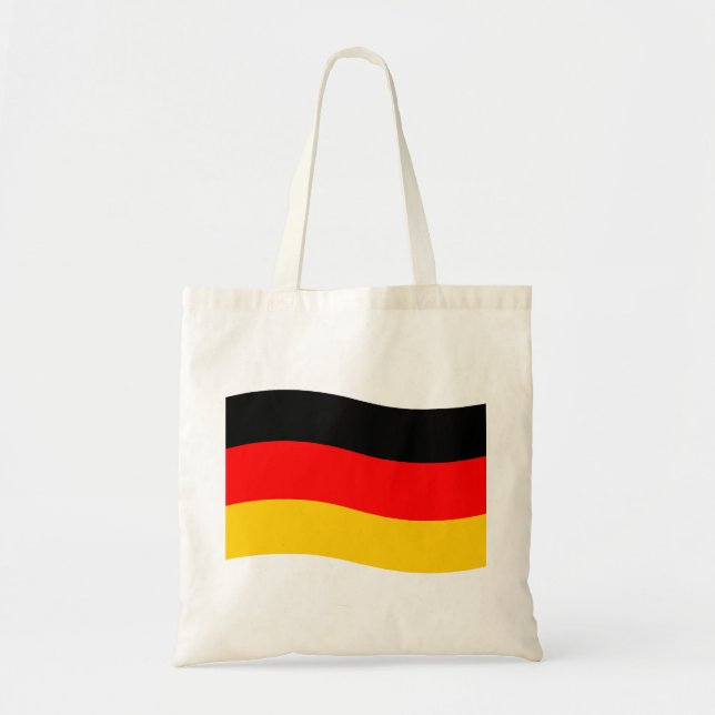 Waving German Flag Tote Bag (Front)
