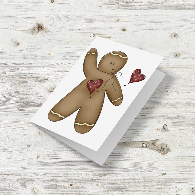 Waving Gingerbread Man Card (Creator Uploaded)