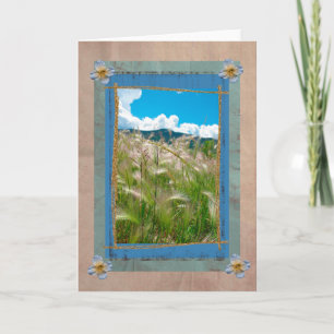 Waving Grass Greeting Card