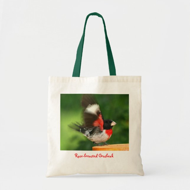 Waving Grosbeak Tote Bag (Front)