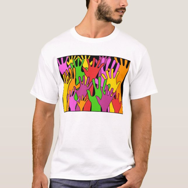 Waving Hands T-Shirt (Front)