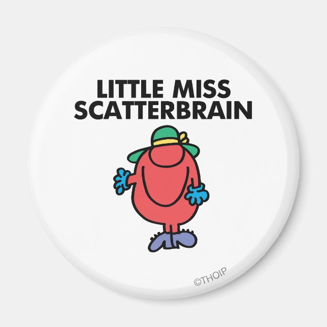 Waving Little Miss Scatterbrain Magnet (Front)