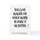 Waving Magic Wand Feel Better Get Well Soon Card