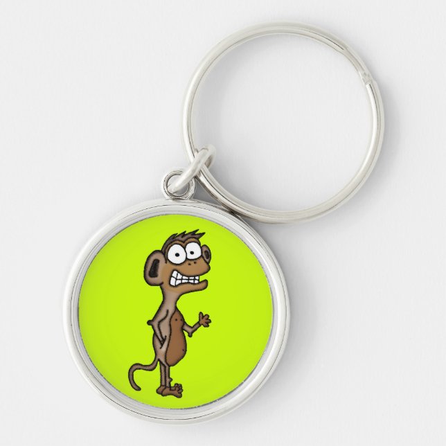 Waving Monkey Key Ring (Front)