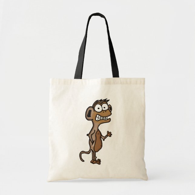 Waving Monkey Tote Bag (Front)