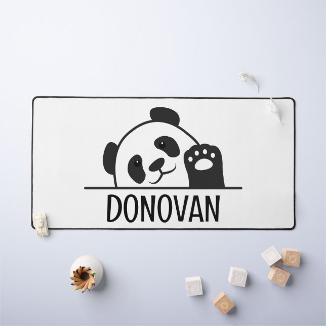 Waving Panda Desk Mat (Kids Table)