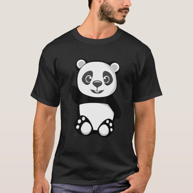 Waving Panda T-Shirt (Front)