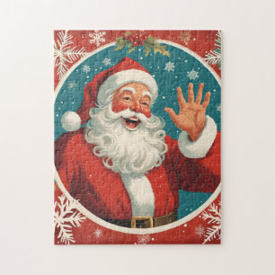 Waving Santa Claus Jigsaw Puzzle