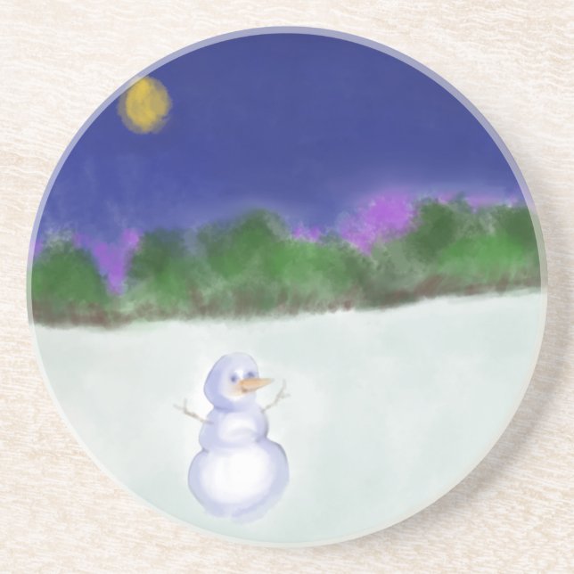 Waving Snowman Coaster (Front)